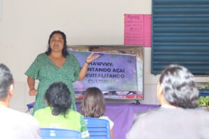 O projeto concentra-se na recuperação de açaizais e na realização de oficinas de etnomapeamento, agroecologia, artesanato, além do resgate de sementes crioulas